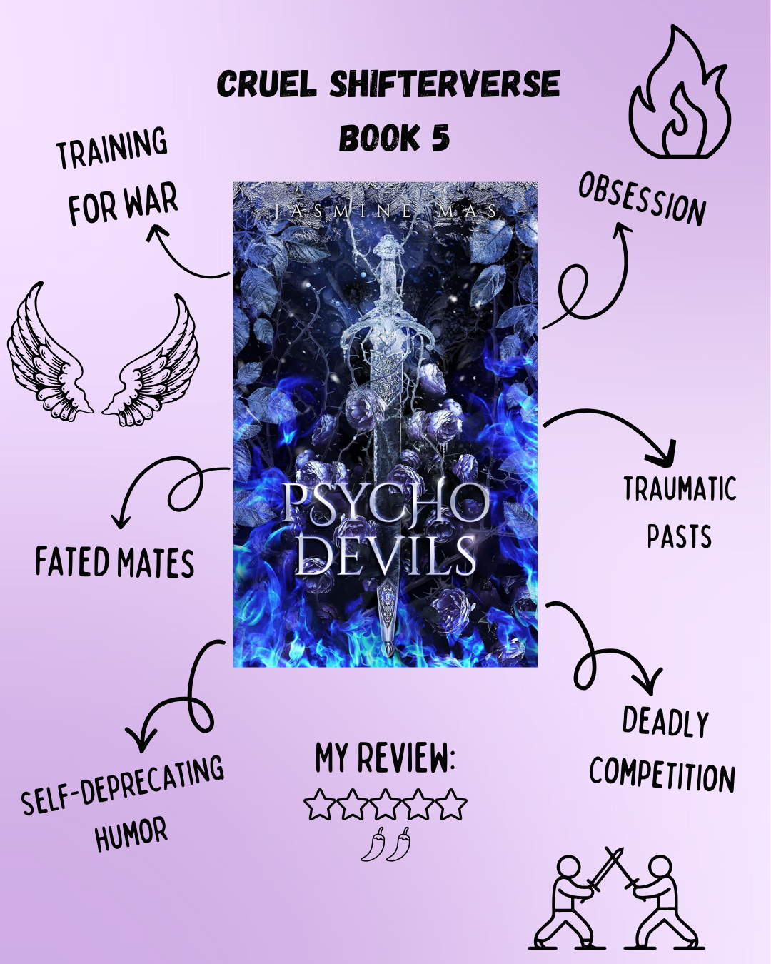 Psycho Devils (Book 5), by Jasmine Mas