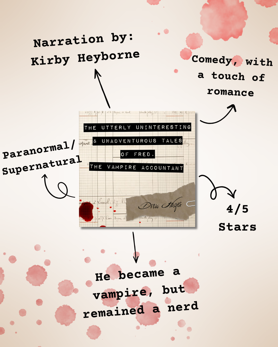 The Utterly Uninteresting and Unadventurous Tales of Fred, the Vampire Accountant – by Drew Hayes